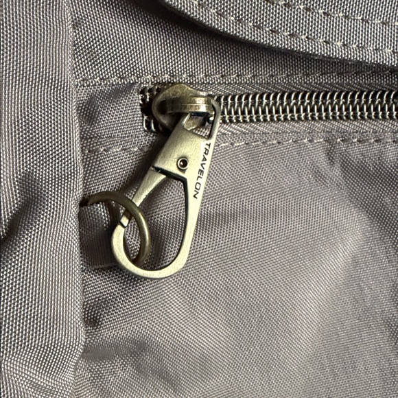 Travelon Anti-Theft Signature Slim Backpack Sable Brown RFID Pockets Organizer - Picture 2 of 11